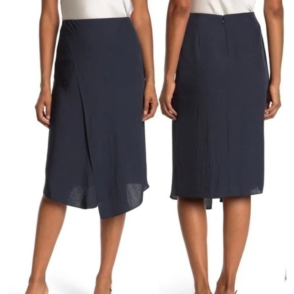VINCE Wrap Skirt in Coastal Blue Size 10